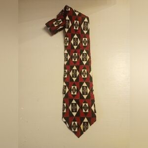Bachrach men's geometric print tie